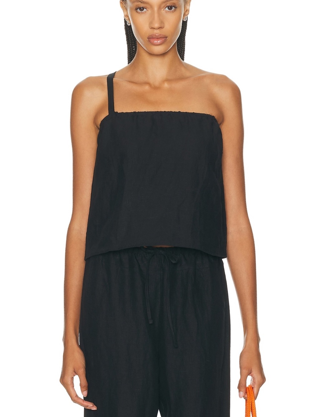 DEIJI STUDIOS
Button Strap Top in Black Small
